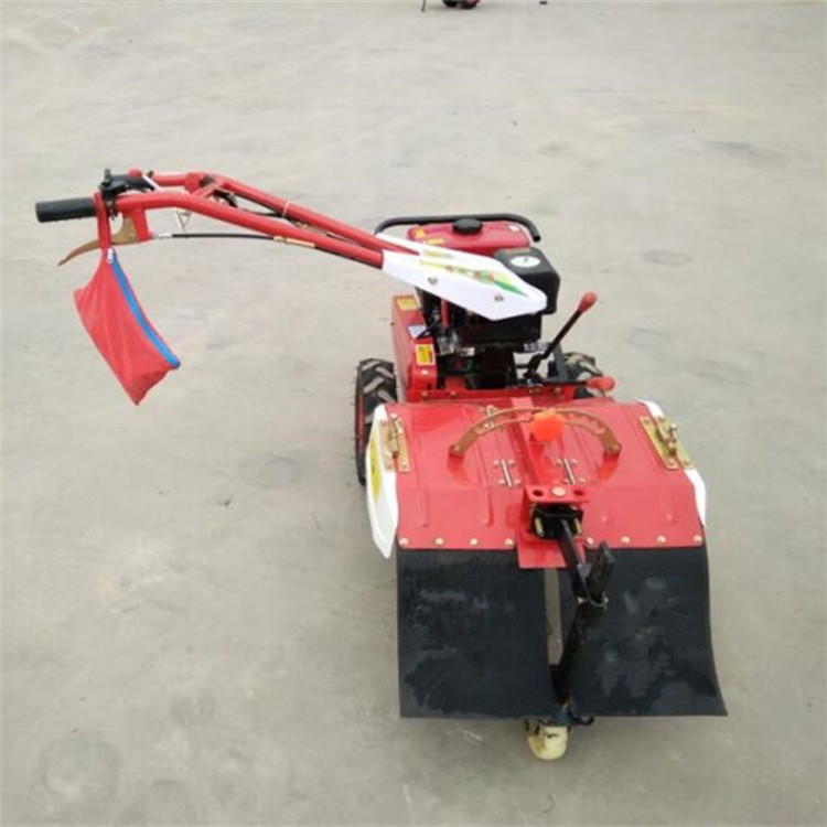 田园耕作机微耕机 手扶车带的旋耕机 圣鲁牌汽油耕地机报价图4