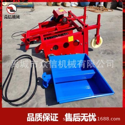 大蒜收获机小型手扶拖拉机带新款大蒜 药材收获机