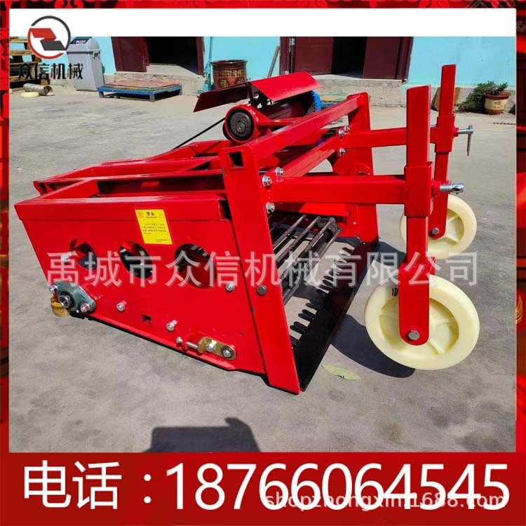 大蒜收获机小型手扶拖拉机带新款大蒜 药材收获机图2