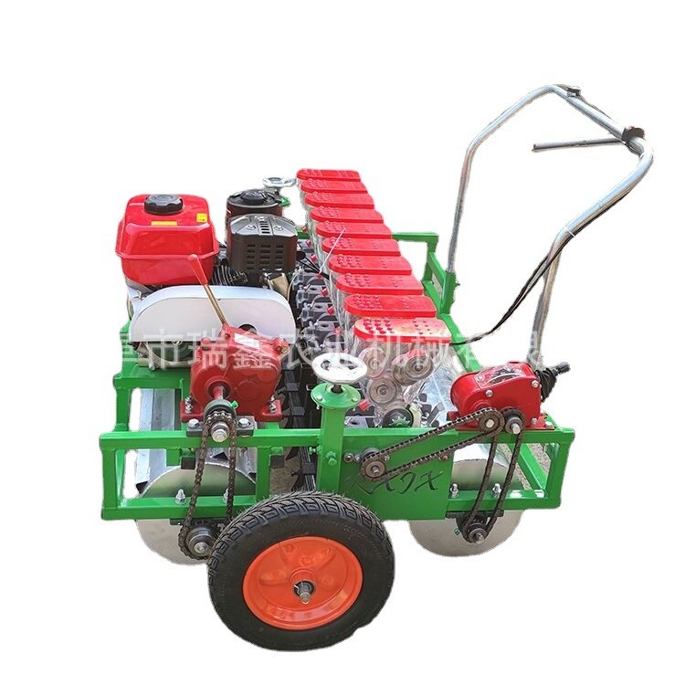 汽油双排蔬菜精密播种机 菠菜生菜播种机 小型手推式萝卜点播机图5