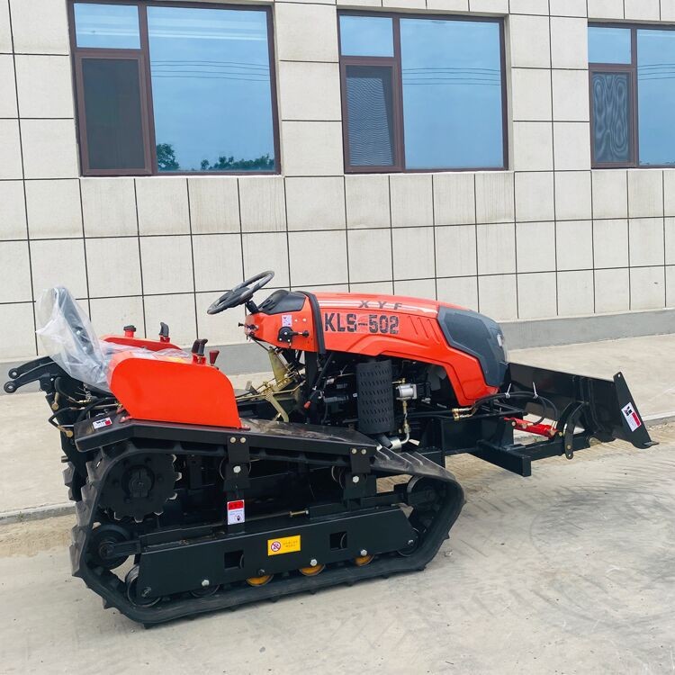 80马力水旱两用履带旋耕机 座驾式施肥旋耕机 履带式除草旋耕机图3