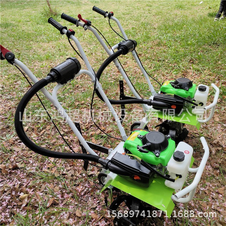 小型微型松土旋耕机 手推式柴油汽油旋耕机 多功能犁地翻土机图4