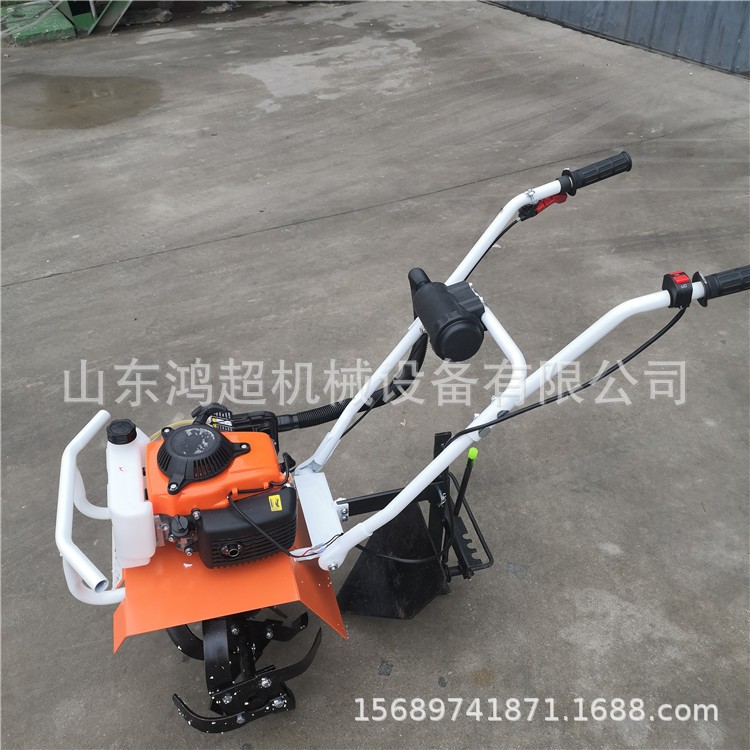 小型微型松土旋耕机 手推式柴油汽油旋耕机 多功能犁地翻土机图3