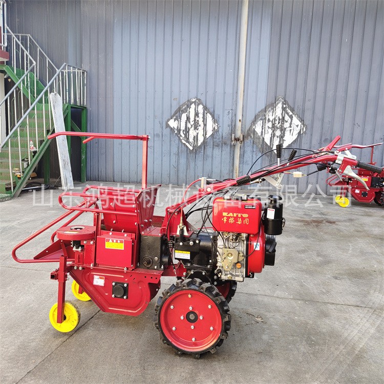 小型玉米收割机 家用收获机 单行秸秆手扶收棒机图2