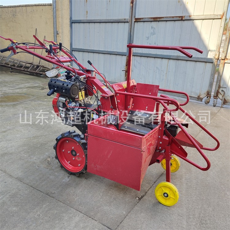 小型玉米收割机 家用收获机 单行秸秆手扶收棒机图3