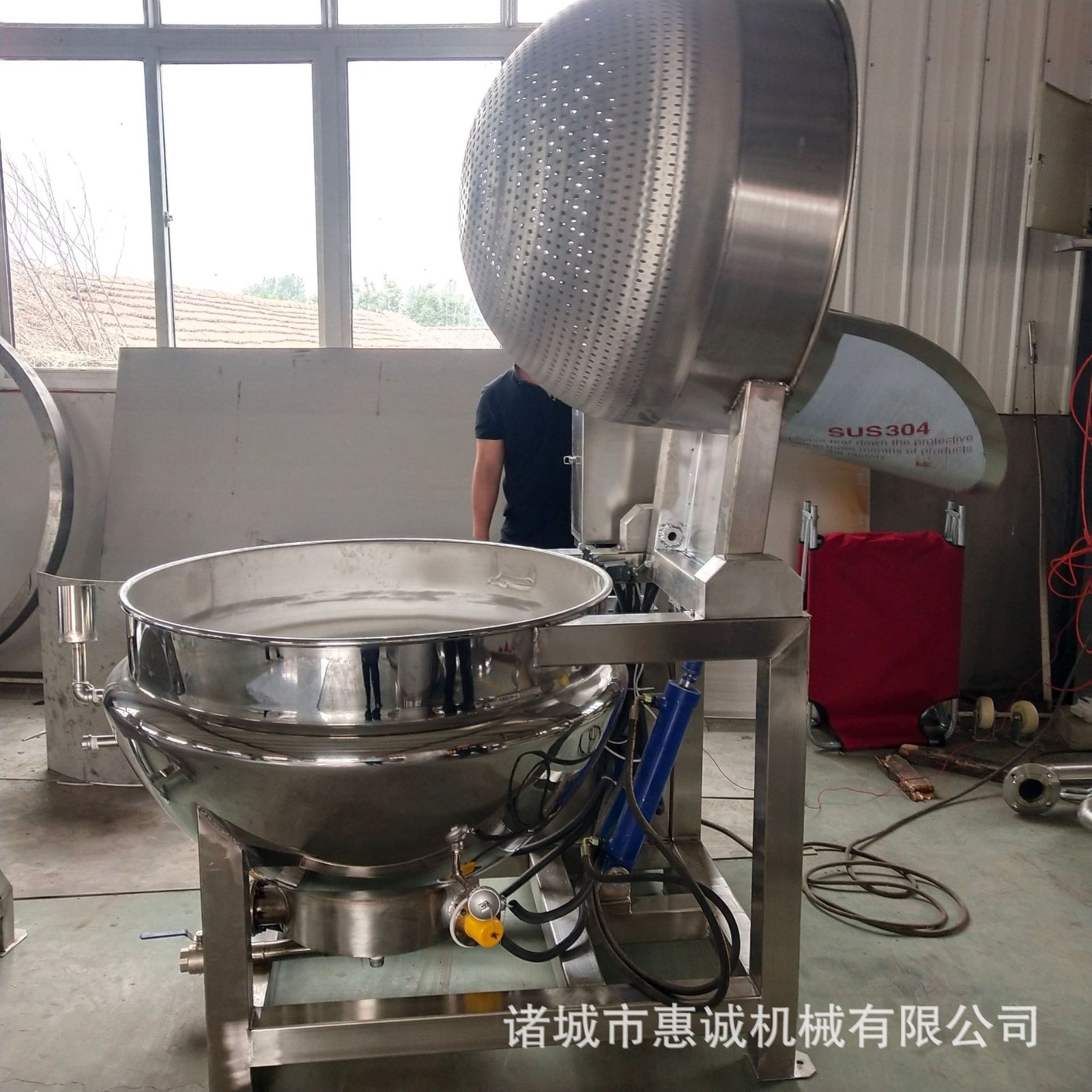 酒店用蔬菜漂烫锅 燃气漂烫锅 肉制品焯水锅 不锈钢卤煮锅图5