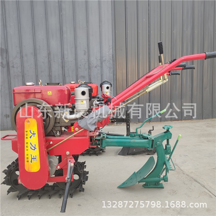 水冷8马力链轨微耕机 独轮小红牛犁地机 手扶式趟地开沟机图2