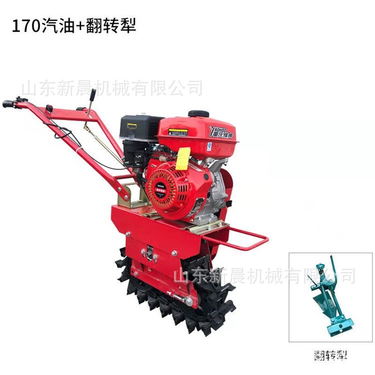水冷8马力链轨微耕机 独轮小红牛犁地机 手扶式趟地开沟机图5