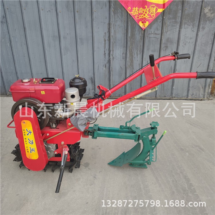 水冷8马力链轨微耕机 独轮小红牛犁地机 手扶式趟地开沟机图4