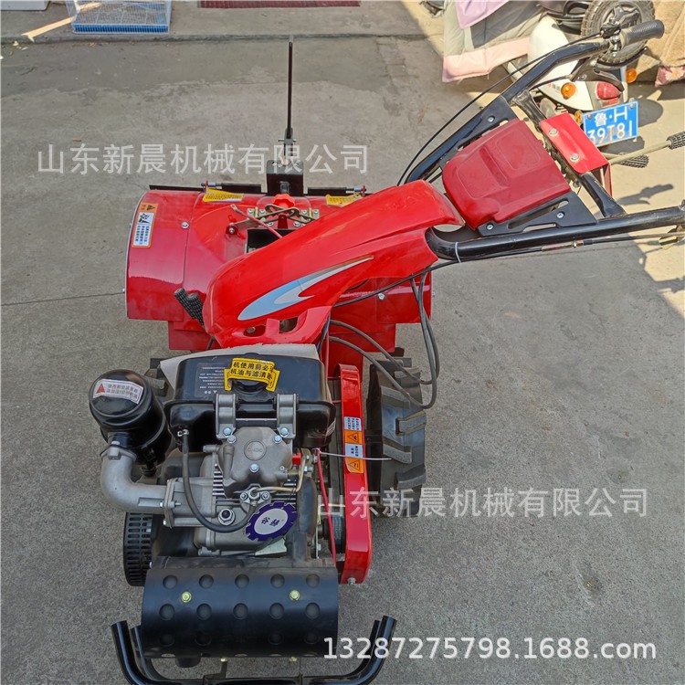 硬土质开沟培土机 自走式微耕机 农用192型微耕机图4