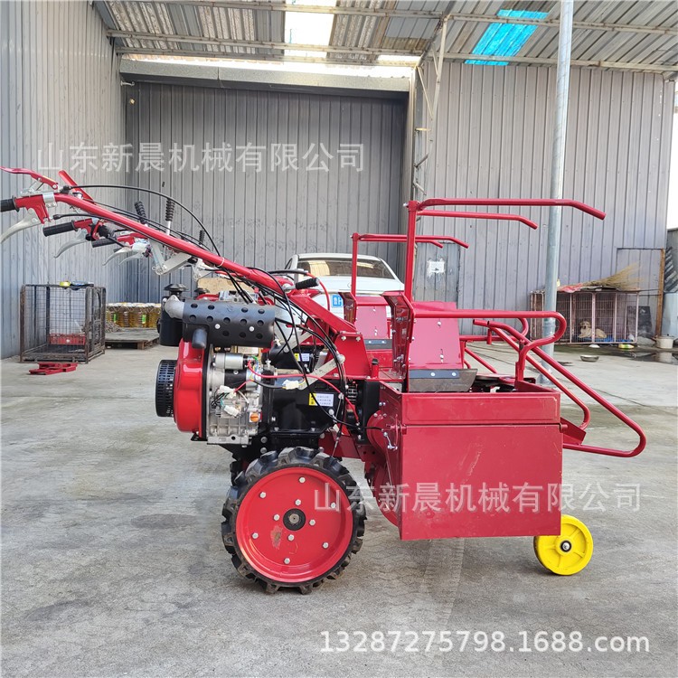 四轮手推玉米收割机 苞米摘穗扒皮秸秆粉碎机 掰棒子机图4