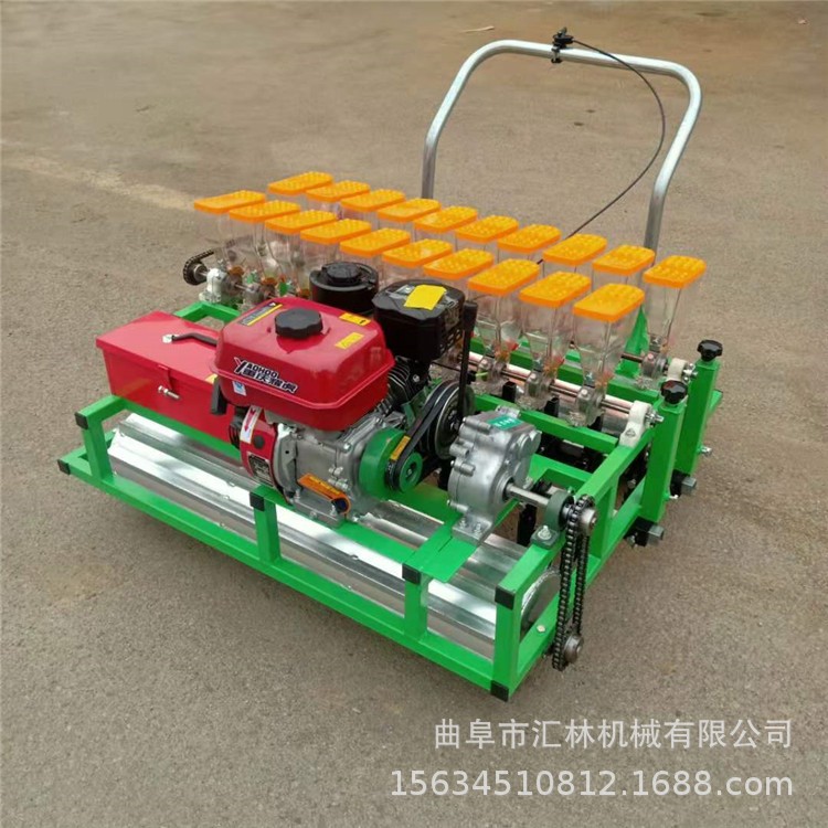 四轮车带蔬菜播种机 播油菜机器价格 中药材种子精播机图5