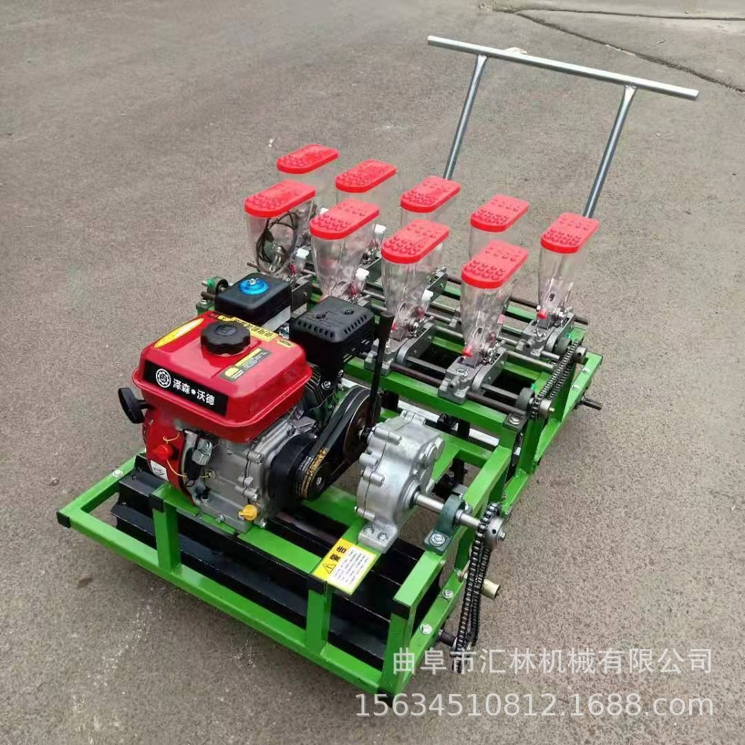 四轮车带蔬菜播种机 播油菜机器价格 中药材种子精播机图2