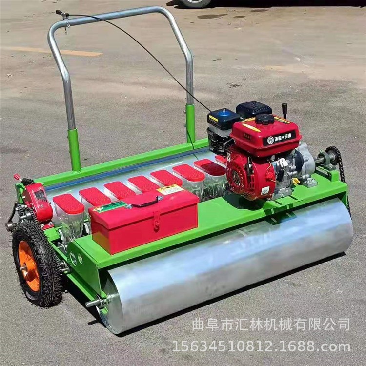 四轮车带蔬菜播种机 播油菜机器价格 中药材种子精播机图4