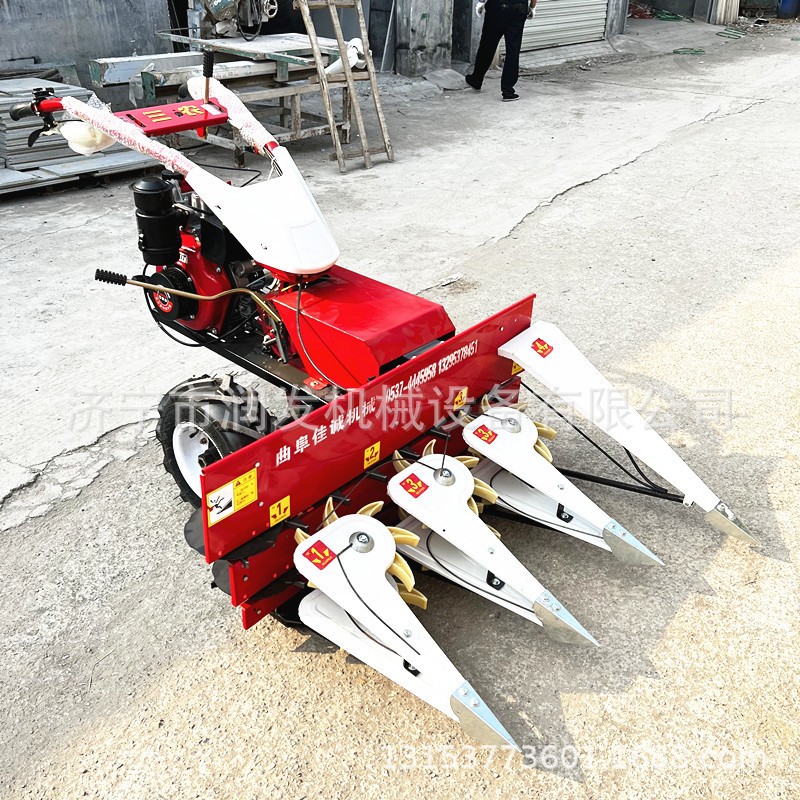 家用手扶微型割晒机 柴油自走式割草机 苜蓿草新式放片机图2