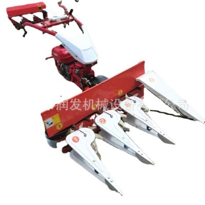 家用手扶微型割晒机 柴油自走式割草机 苜蓿草新式放片机