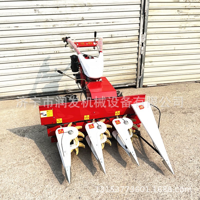 家用手扶微型割晒机 柴油自走式割草机 苜蓿草新式放片机图3