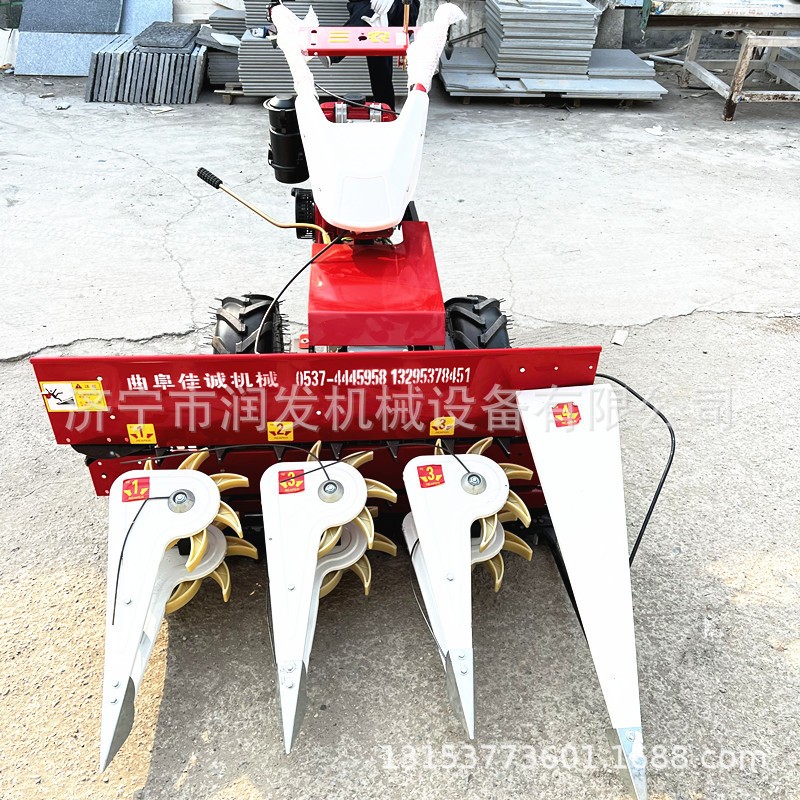 家用手扶微型割晒机 柴油自走式割草机 苜蓿草新式放片机图5