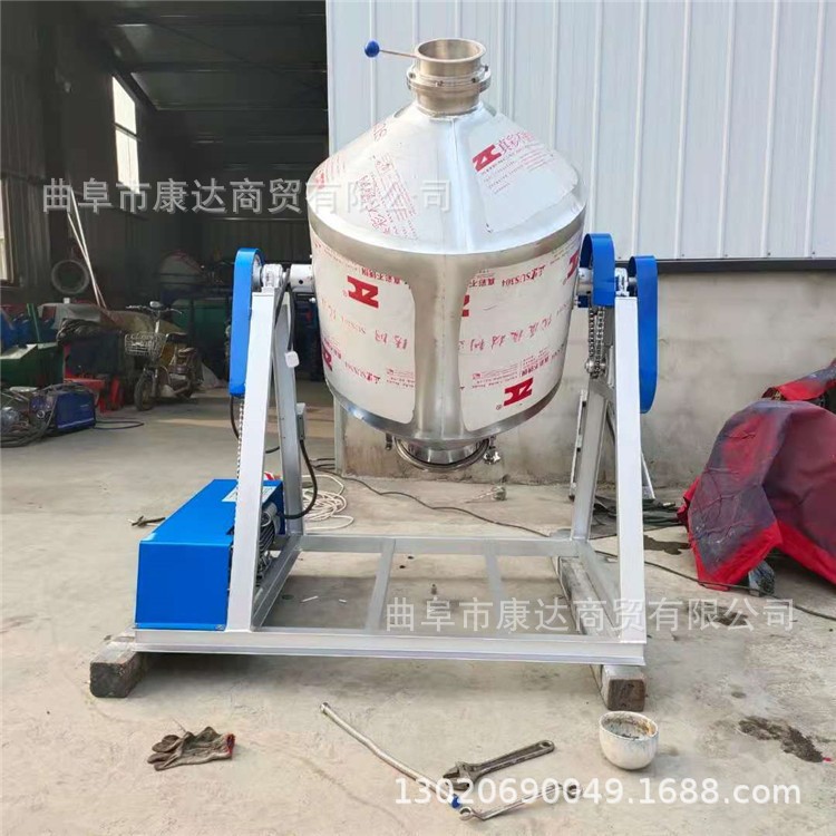 30升滚筒翻炒机 100升腰鼓混合搅拌机 搅拌均匀干粉药粉图2