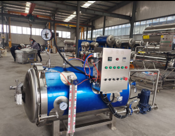 全自动卧式单层高温高压杀菌锅 真空预制菜包装食品咸鸭蛋灭菌锅图3