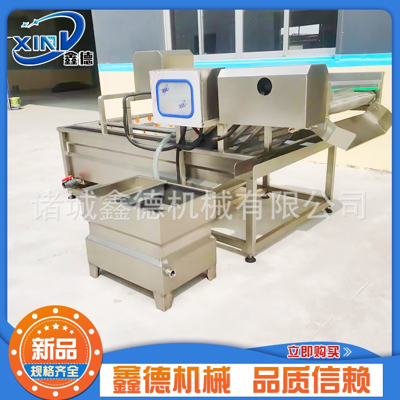 全自动果蔬清洗机 豆角气泡清洗机 包菜茄子喷淋清洗成套设备图3