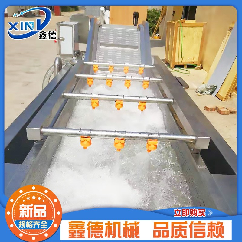 厂家供应果蔬气泡清洗机 西红柿辣椒清洗机 不锈钢喷淋式洗菜机图3