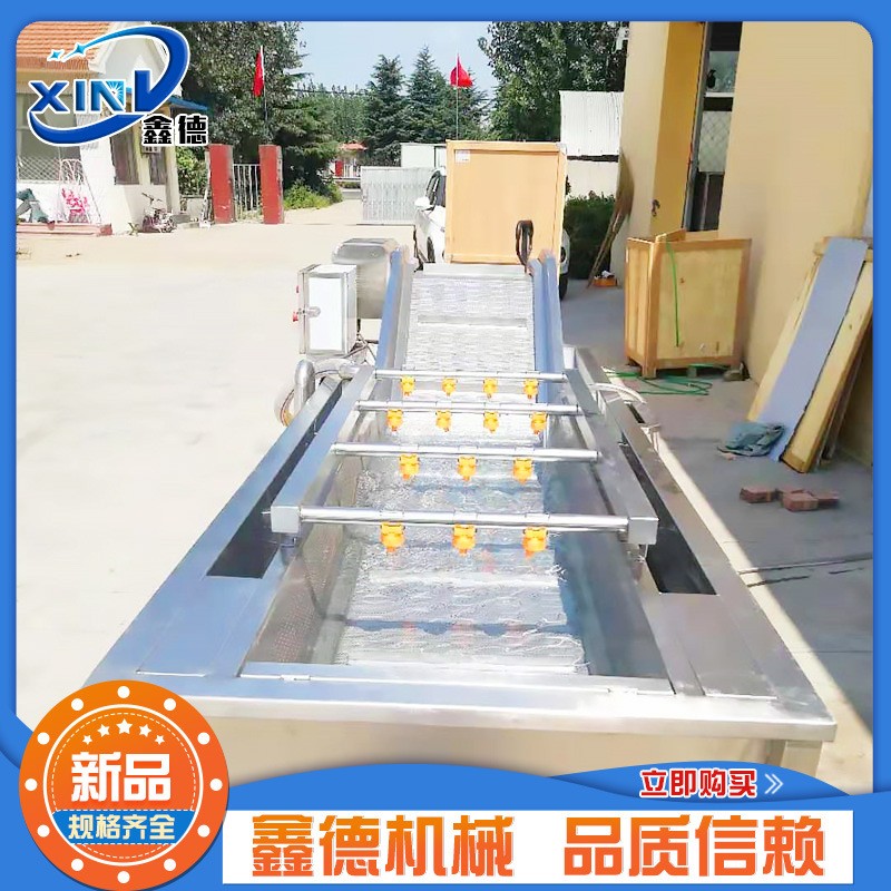 厂家供应果蔬气泡清洗机 西红柿辣椒清洗机 不锈钢喷淋式洗菜机图2