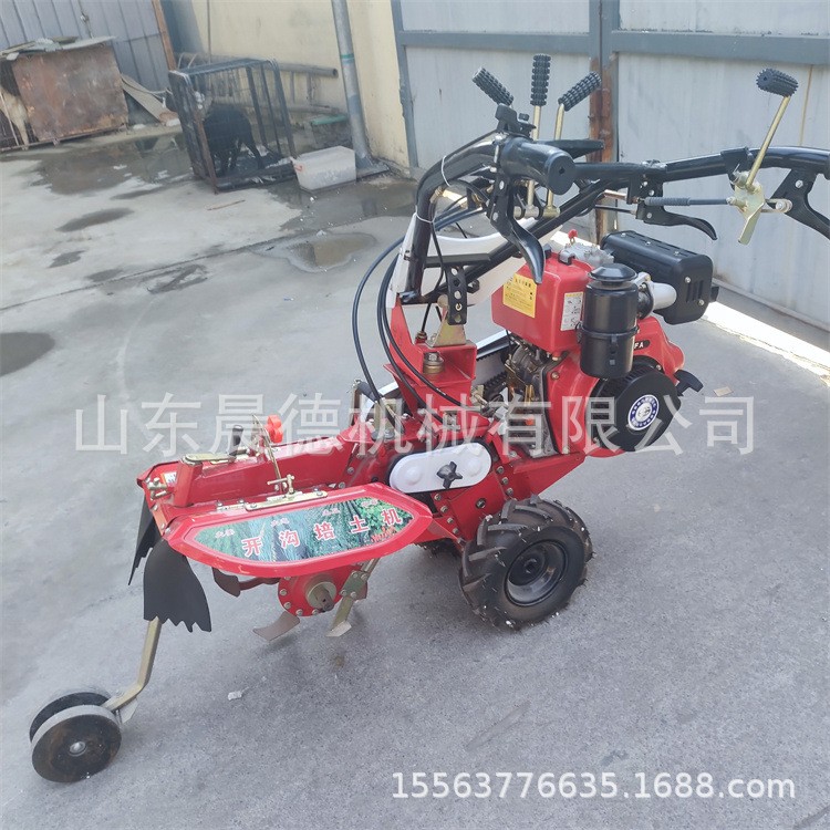 农用土豆开沟上土机 马铃薯覆土机 培土机 开沟上土一体图2
