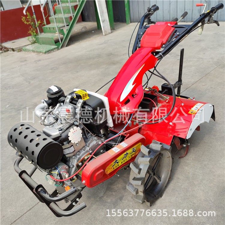 农田四驱微耕机 风冷柴油自走式犁地旋耕机 施肥播种开沟起垄机图4