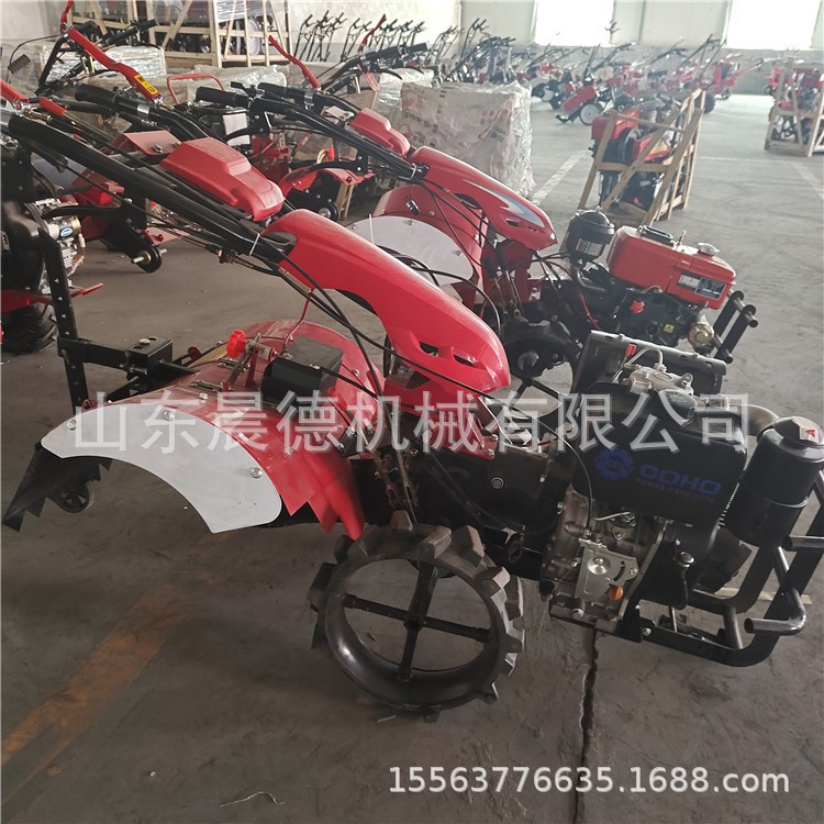 农田四驱微耕机 风冷柴油自走式犁地旋耕机 施肥播种开沟起垄机图5