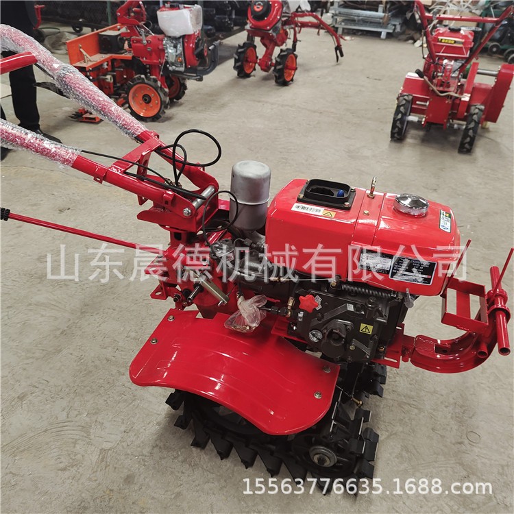 新款链轨耕地机 小型轻便开沟机 开爬坡的农耕机图3