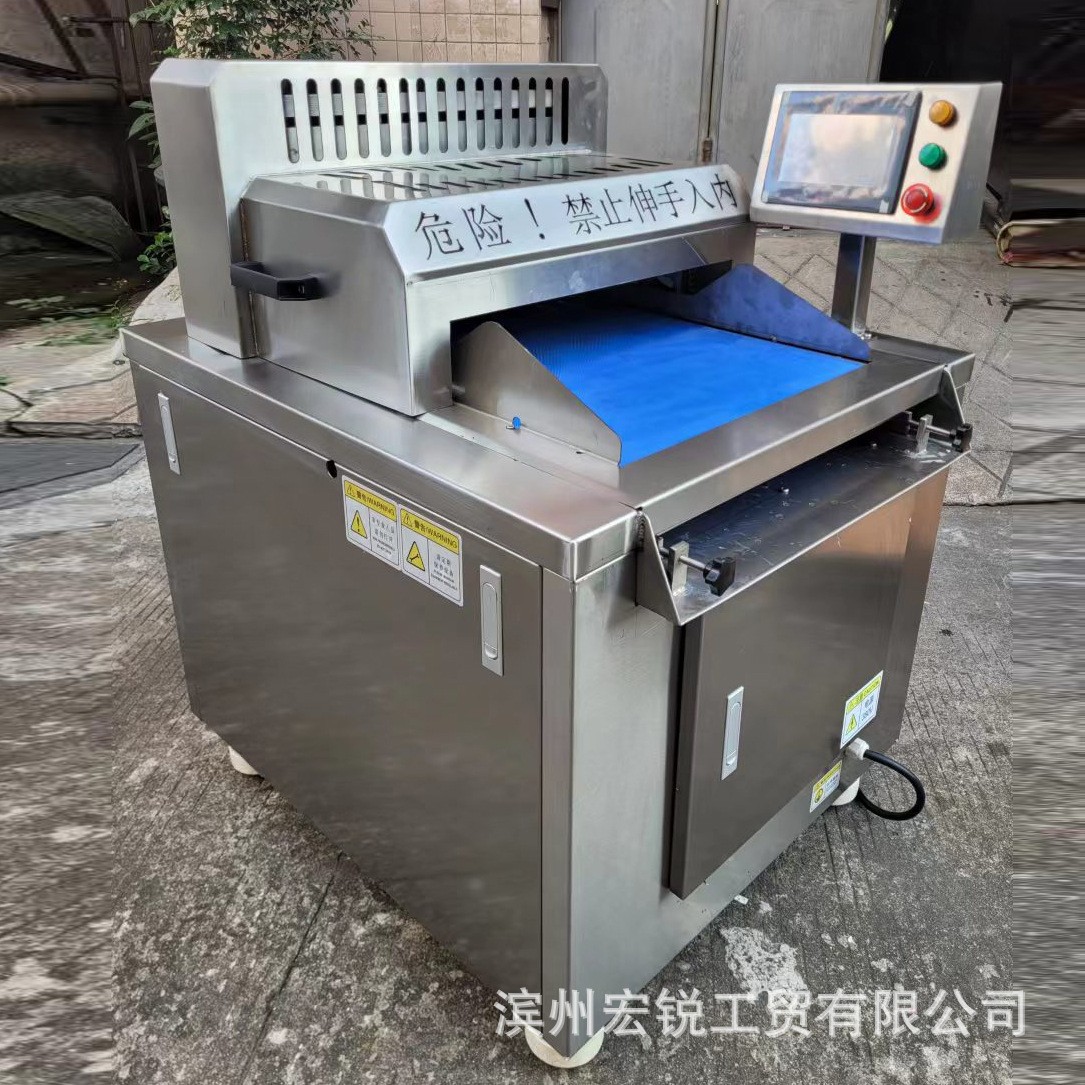 商用全自动冻肉切丁机 不锈钢切肉丁设备 鸡胸肉鸡腿切丁机厂家图3