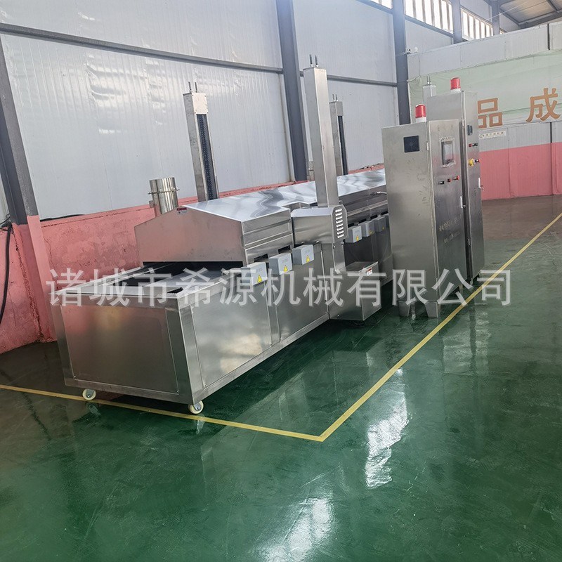 全自动薯片油炸流水线 连续式土豆块油炸设备 商用麻花春卷油炸线图4
