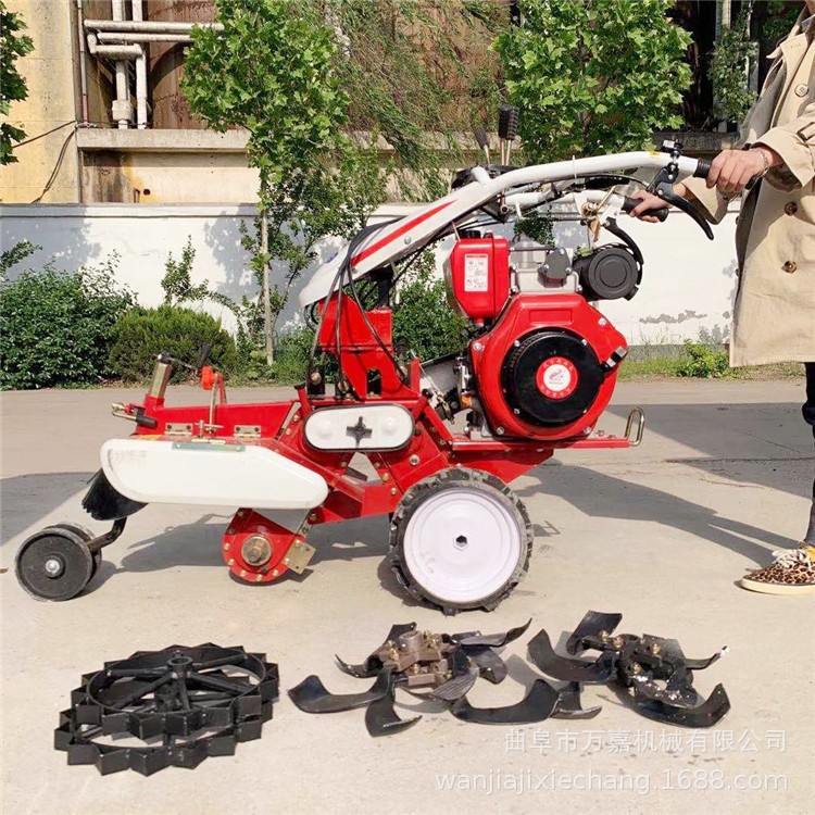 手扶式田园管理机 农田大棚松土旋耕机 山地丘陵柴油开沟机图片图2
