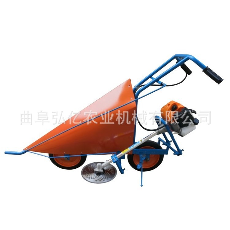 新款牧草秸秆收割机 单行手推式甘蔗玉米割晒机 田园高效割稻机图5