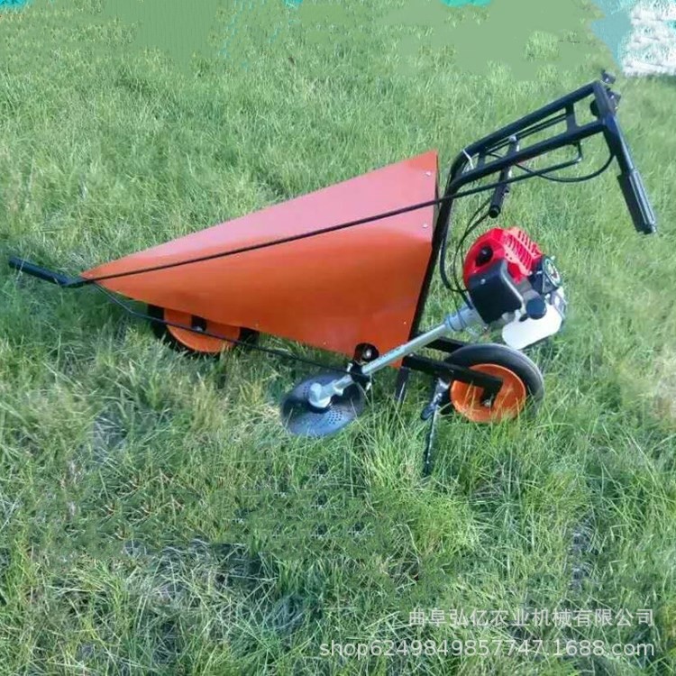 新款牧草秸秆收割机 单行手推式甘蔗玉米割晒机 田园高效割稻机图4