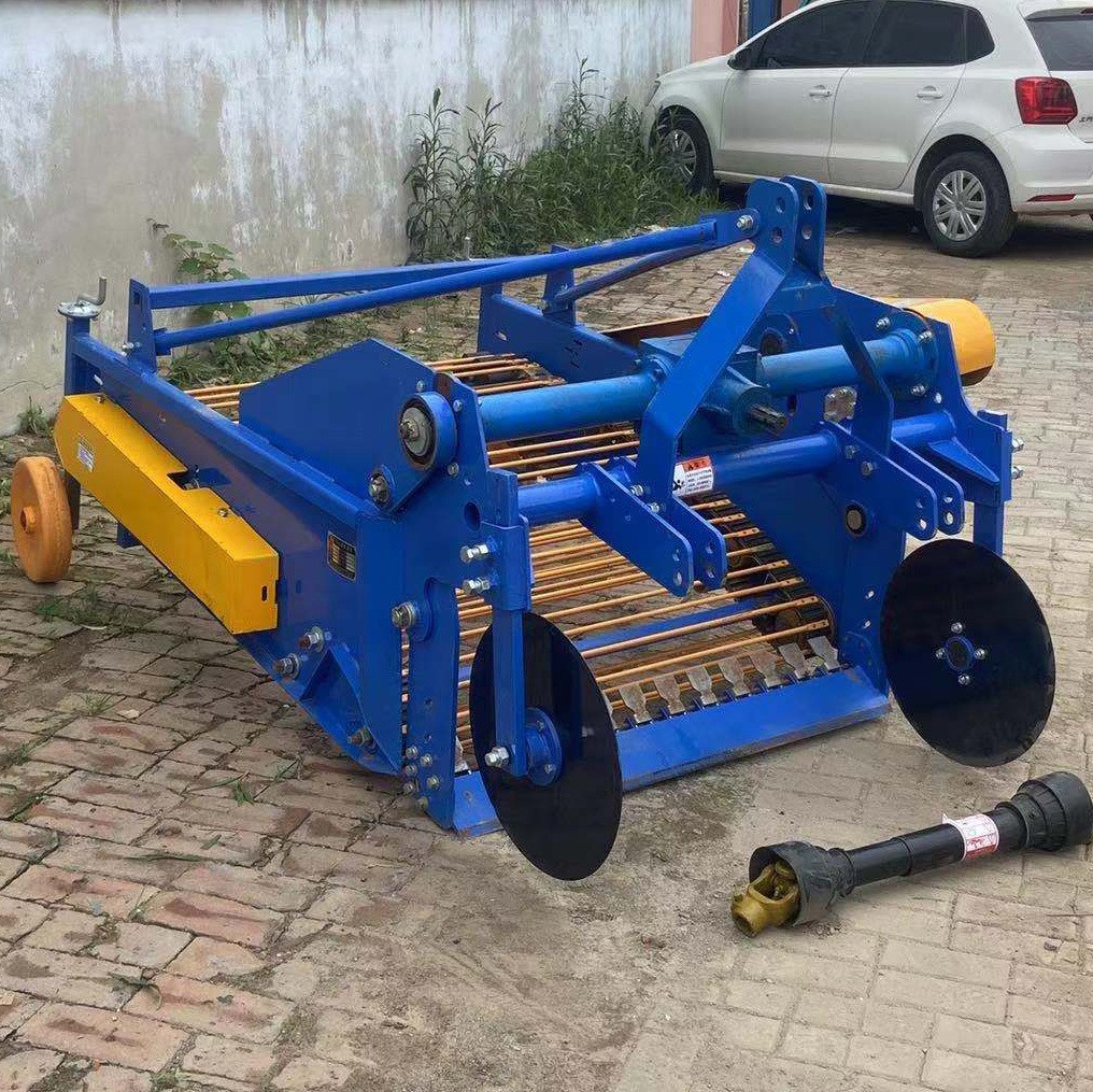 小型四轮拖拉机带単垄土豆收获机 防缠草土豆收获机0.9米土豆收图2