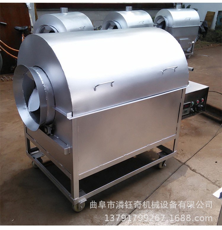 燃气加热炒花生机 卧式芝麻辣椒炒货机 五香瓜子花生翻炒机图5