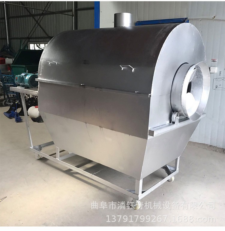 燃气加热炒花生机 卧式芝麻辣椒炒货机 五香瓜子花生翻炒机图2