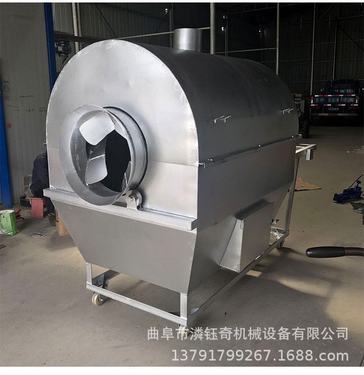 燃气加热炒花生机 卧式芝麻辣椒炒货机 五香瓜子花生翻炒机图3