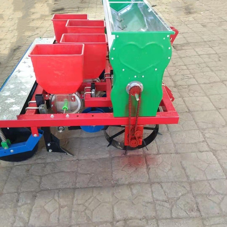 两垄四行花生精播机起垄施肥种植一体机花生播种机图2