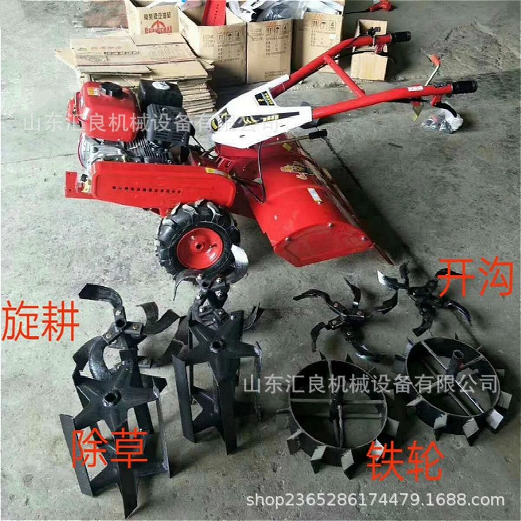 农用电启动手扶开沟施肥机 大棚果园翻地追肥机 山地果园旋耕机图2