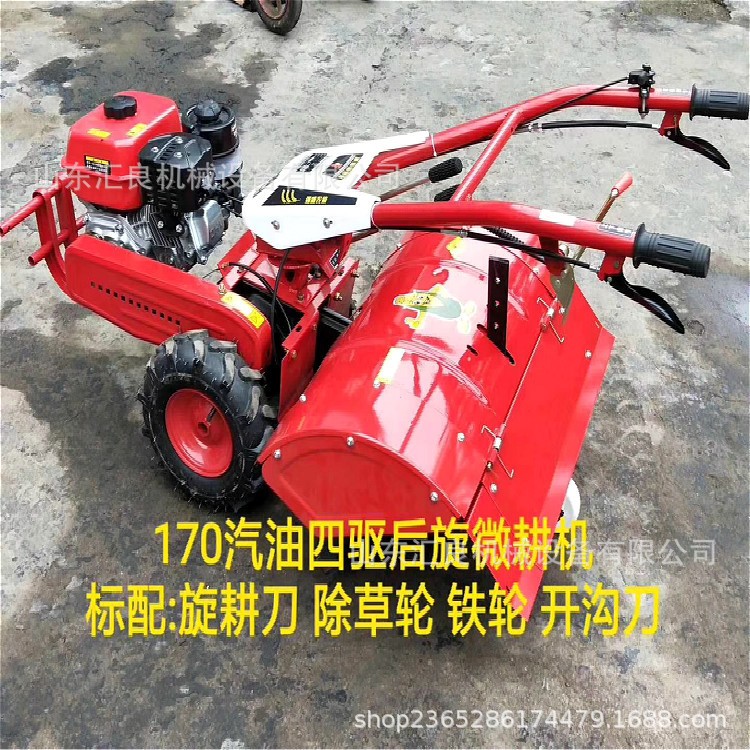 农用电启动手扶开沟施肥机 大棚果园翻地追肥机 山地果园旋耕机图3