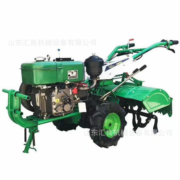 2021新款柴油四驱微耕机 大棚果园翻土旋耕机 高效深浅可调图4