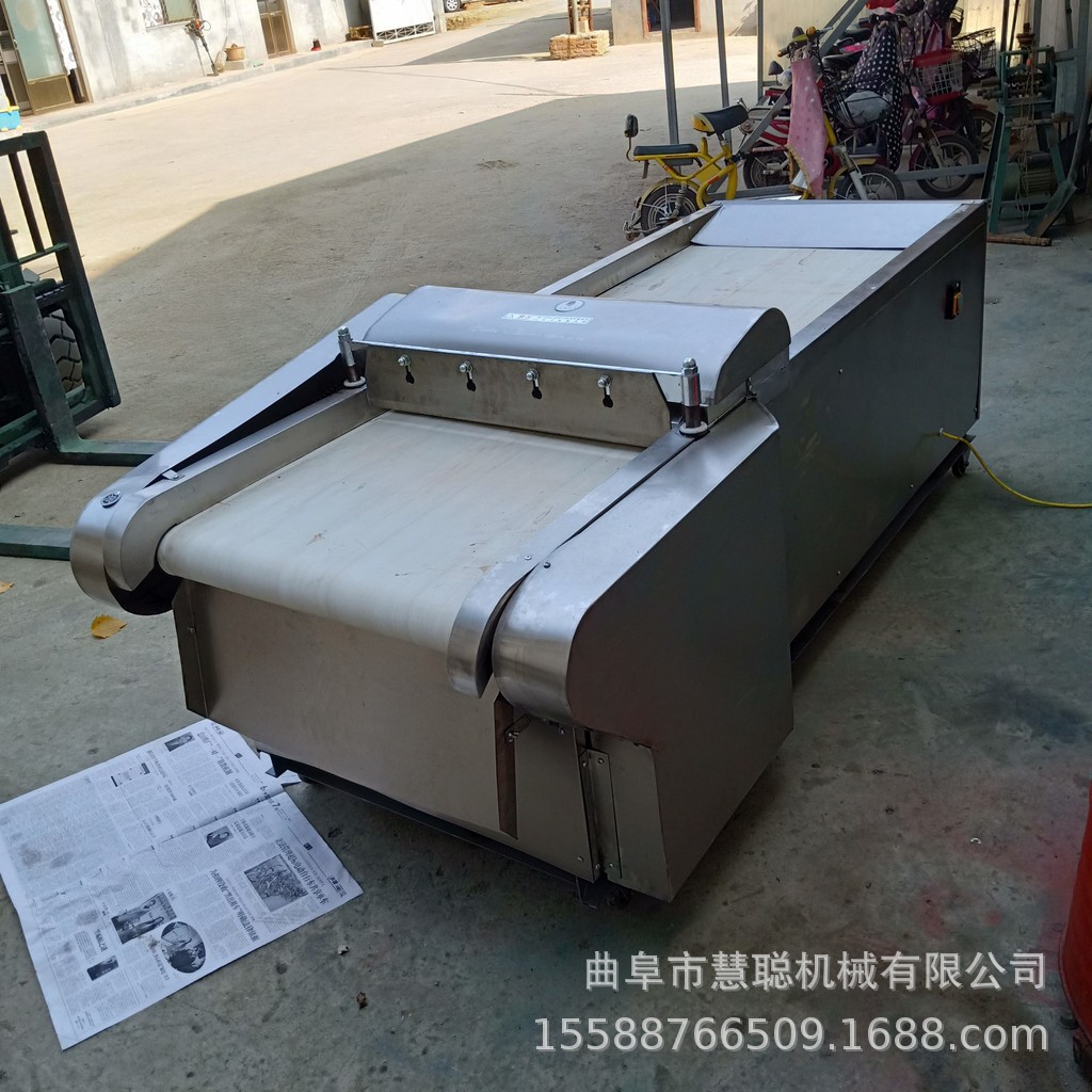 丝瓜黄瓜切片机 苹果山楂切片机 豆角切段机 豆腐切块机价格图3