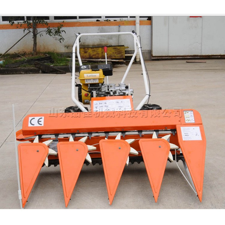 手推式玉米花生割晒机 汽油移动式水稻谷子收割机 农用秸秆放倒机图3