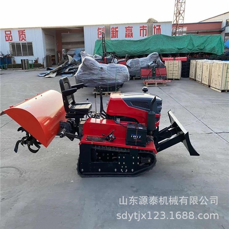 35马力多功能开沟机 大棚履带式旋耕机 自走式开沟施肥机厂家现货图2