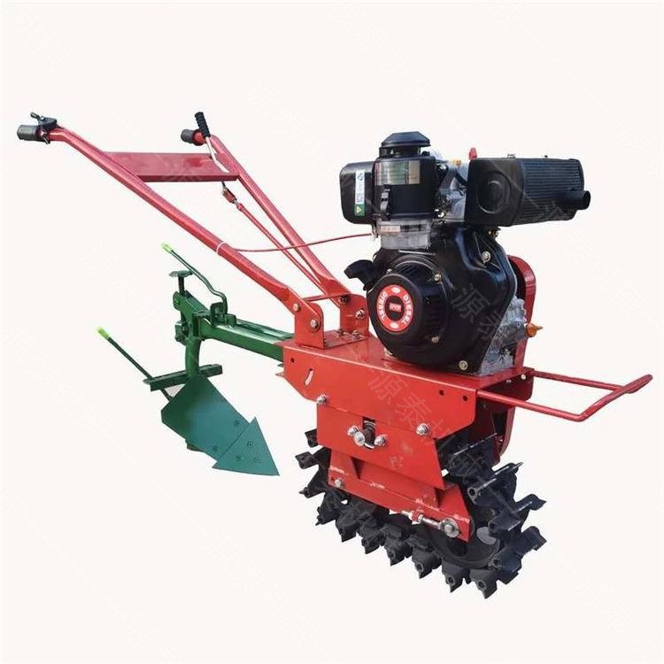 手扶式多功能微耕机 果园开沟施肥旋耕机 单履带柴油链轨微耕机图5