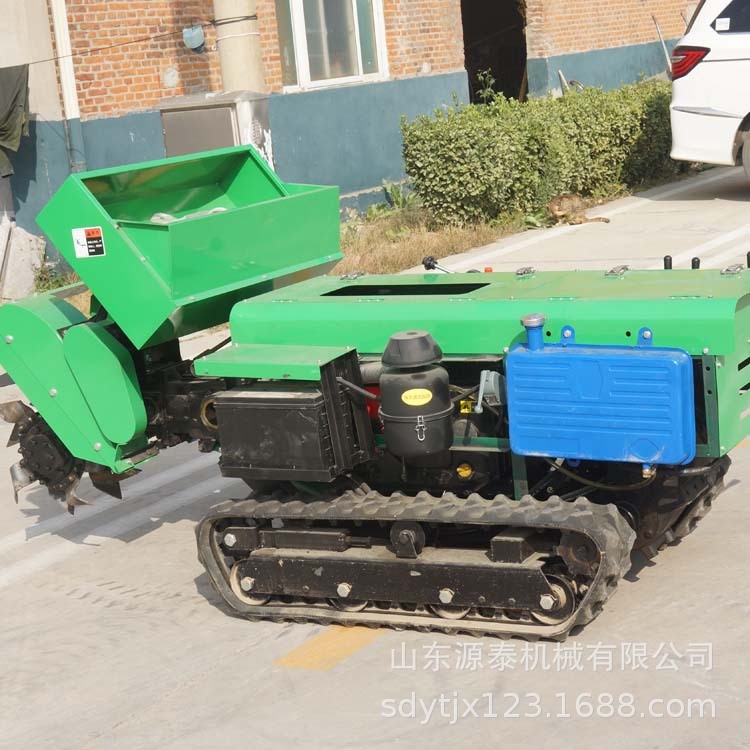 自走式大马力微耕机 农用果园开沟机 山坡梯田履带式旋耕机出售图2
