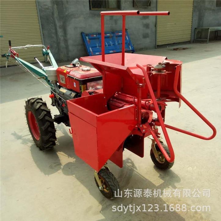 农作物玉米收割机 新款小型家用苞米收割机 扒皮秸秆粉碎一体机图3